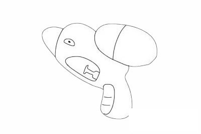 水枪玩具简笔画图片大全作品四