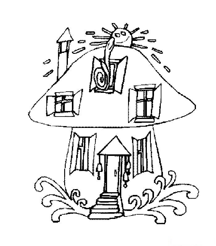 小木屋简笔画