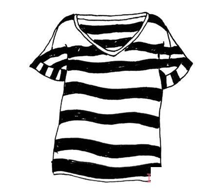 女装服怎么画简洁好看 服简笔画图片