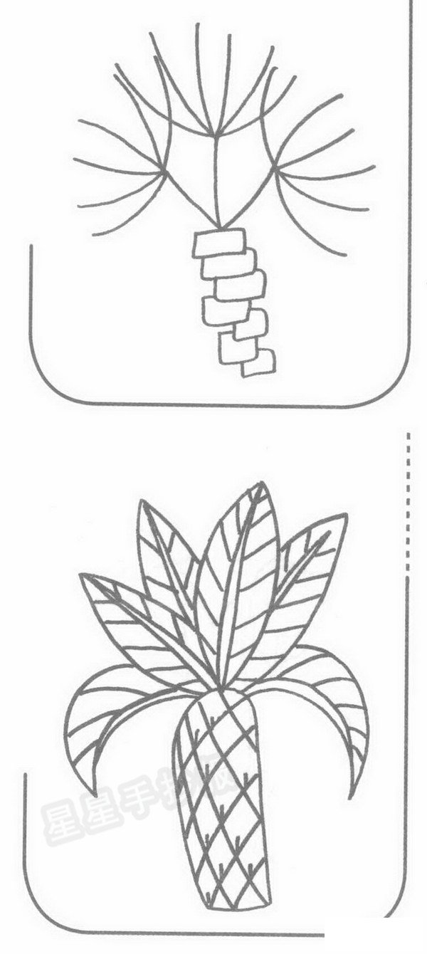 棕榈树简笔画