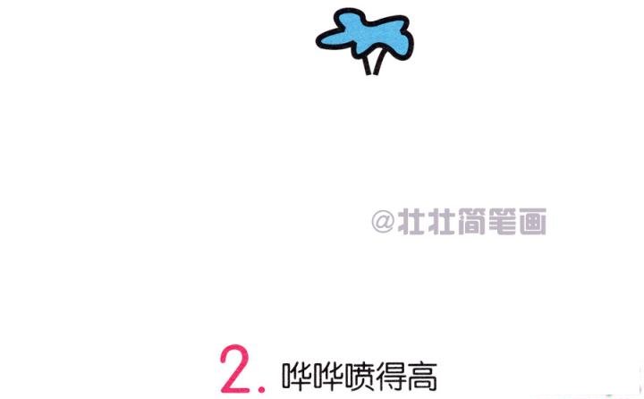 鲸鱼简笔画画法_怎么画鲸鱼的简笔画