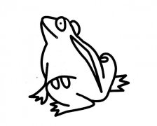 一只大青蛙简笔画