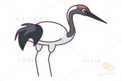 丹顶鹤简笔画怎么画