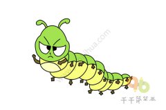 凶狠的毛毛虫简笔画图片