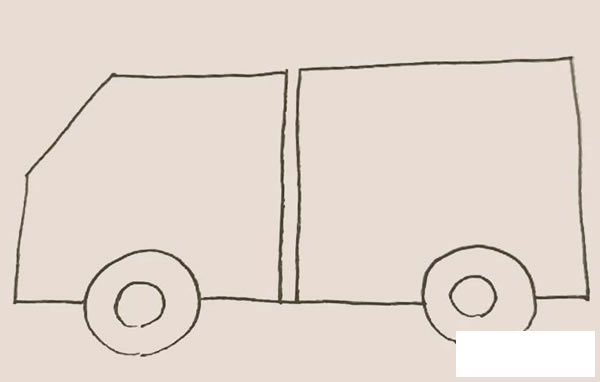 卡车简笔画