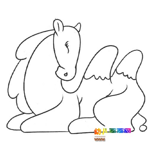 动物简笔画：睡觉的骆驼
