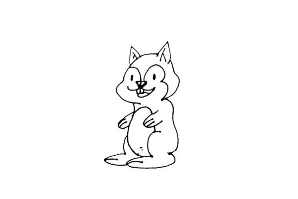 松鼠简笔画