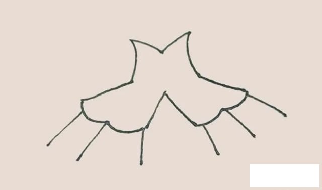 背带舞裙简笔画步骤教程