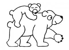 北极熊简笔画步骤图片大全