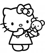 凯蒂猫动物简笔画步骤图片大全