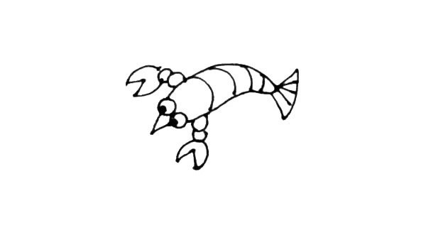 小龙虾简笔画