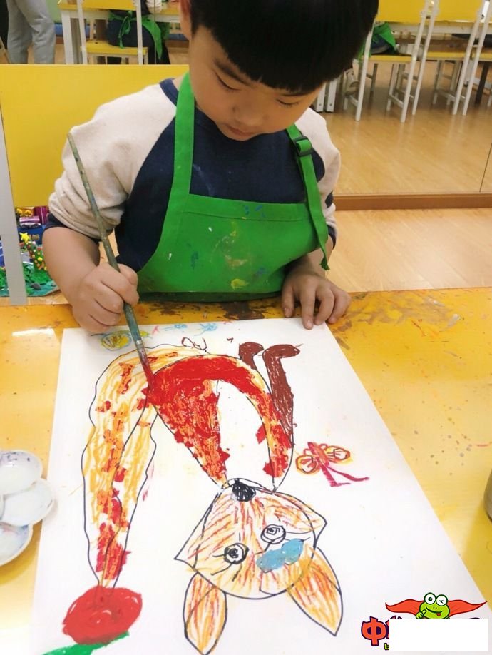 3-4岁幼儿创意美术作品，可爱的小狐狸