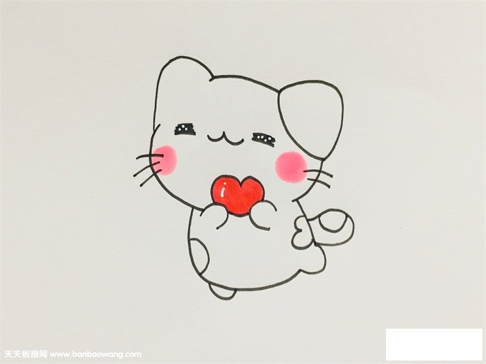 画一只可爱的小猫咪
