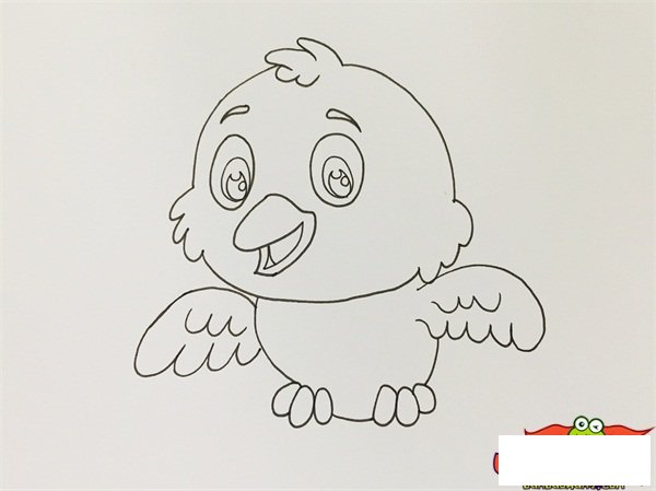 可爱卡通小鸟简笔画