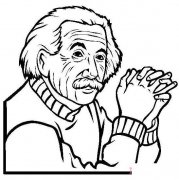 爱迪生头像素描怎么画好看易学_爱迪生简笔画图