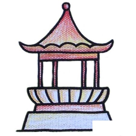 亭子简笔画图片