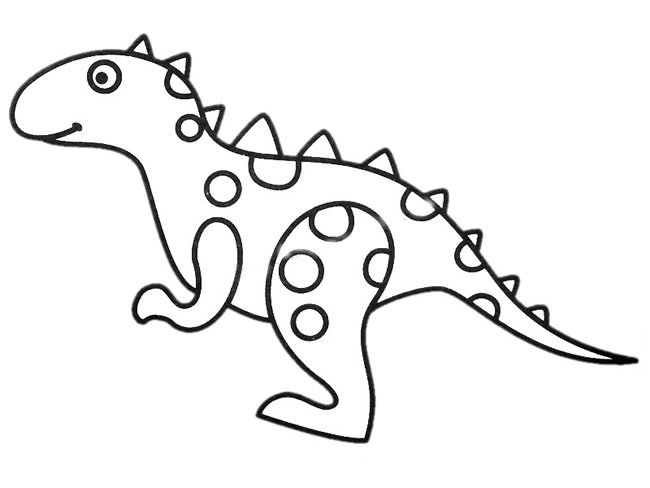 似鳄龙简笔画图片