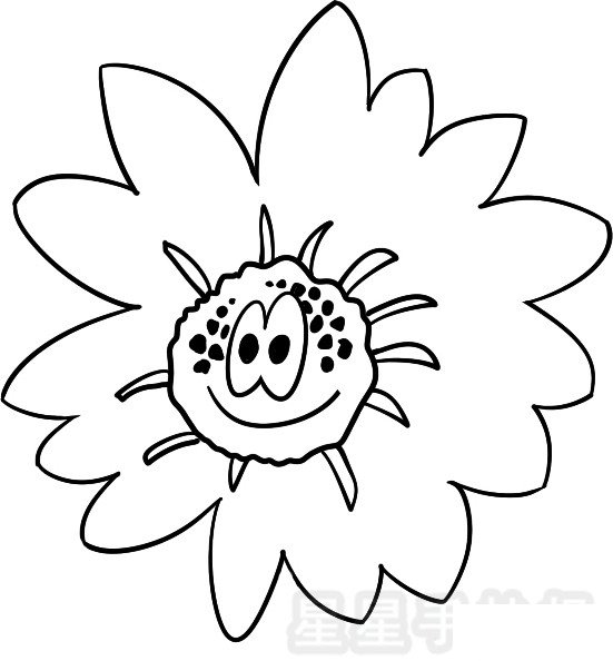 雏菊简笔画