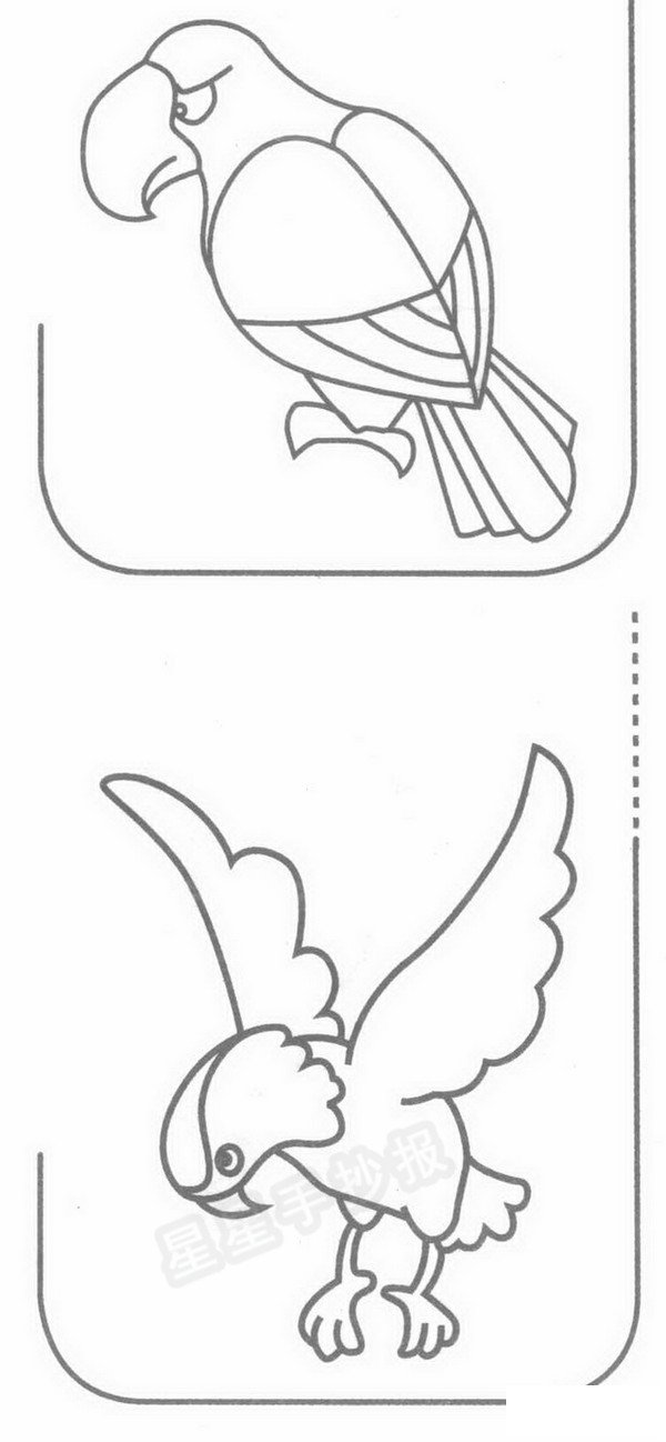 老鹰简笔画