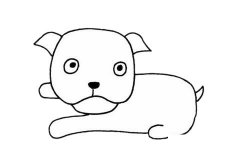 斗牛犬简笔画步骤画法及图片大全