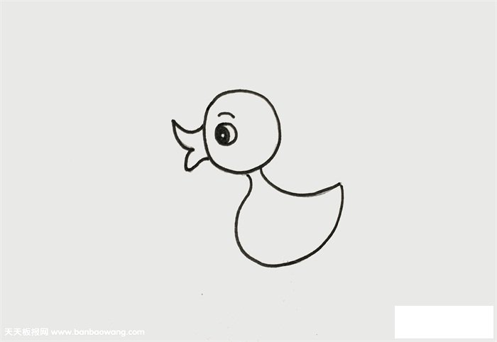 小鸭怎么画