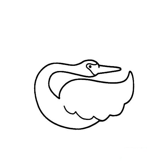 非常简单的天鹅画法6