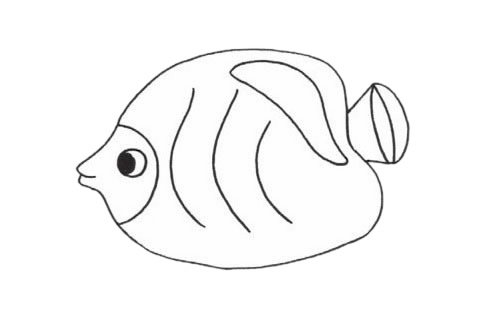 鲽鱼简笔画