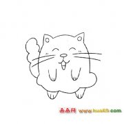 可爱的小猫（简笔画）4