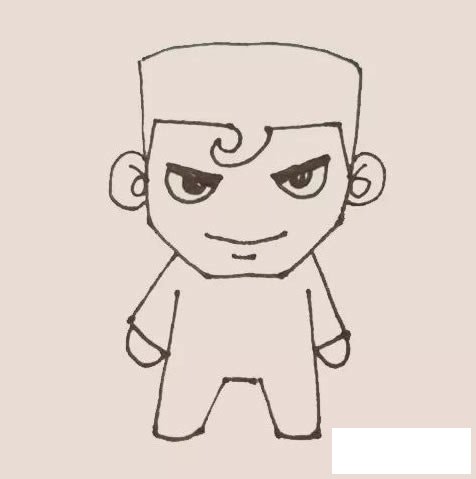 超人简笔画