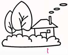 乡村生活简笔画