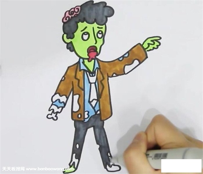 丧尸简笔画