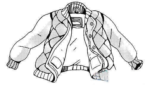 羽绒服简笔画图片