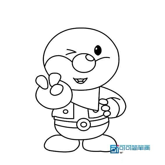 摩尔庄园系列简笔画