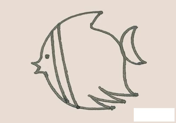 热带鱼简笔画图片
