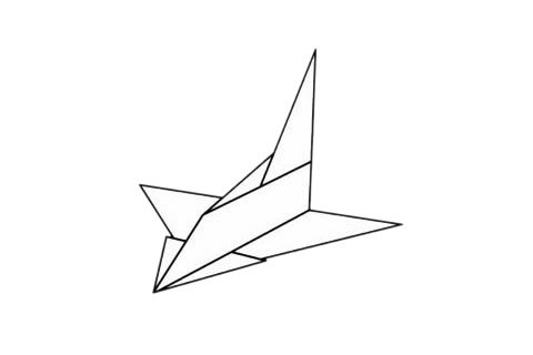 纸飞机简笔画