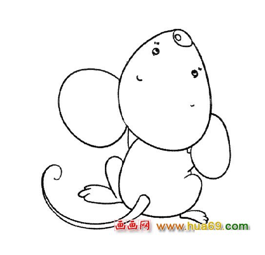 动物简笔画（老鼠）2