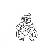 古代人物大将军卡通画法