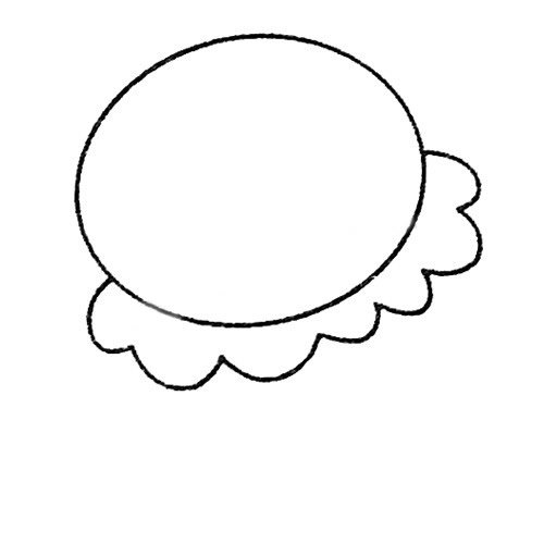 水母简笔画的画法步骤教程