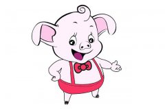 两种可爱的小猪简单画法