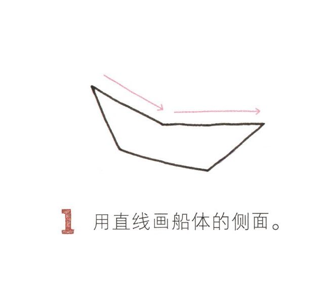 纸船简笔画图片