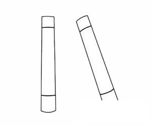 双节棍简笔画图片步骤二
