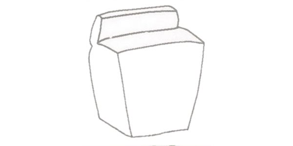 洗机简笔画图片