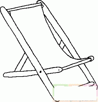 方便的睡椅简笔画