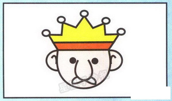 皇帝头像简笔画