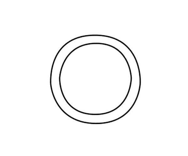 闹钟简笔画步骤2