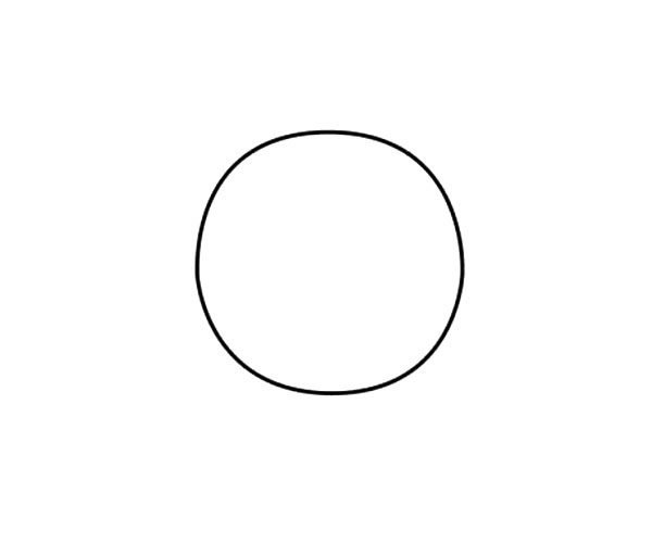 闹钟简笔画步骤1