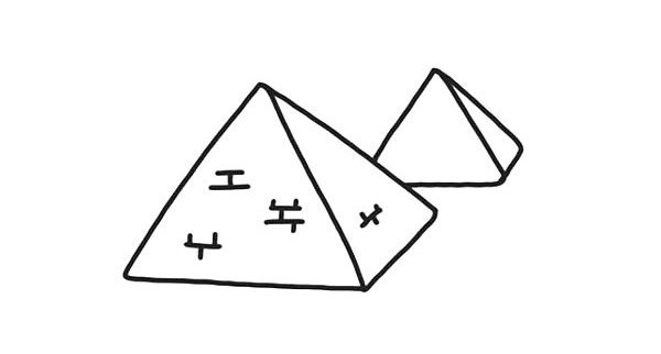 金字塔简笔画