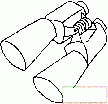 双筒望远镜简笔画