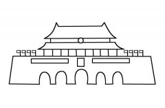 天安门城楼简笔画图片
