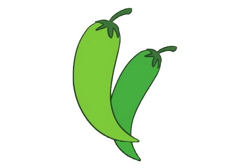 尖椒简笔画